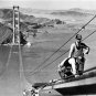 San Francisco Golden Gate Bridge Historical Photo Wall Art Construction Workers
