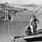 San Francisco Golden Gate Bridge Historical Photo Wall Art Construction Workers