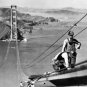 San Francisco Golden Gate Bridge Historical Photo Wall Art Construction Workers