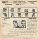 John Dillinger 1934 Wanted Poster Bank Robber Photo