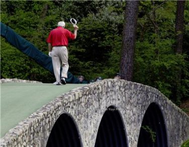 ARNOLD PALMER GOLF PROFESSIONAL LAST MASTERS HOGAN BRIDGE 2004 COLOR PHOTO