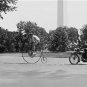 Washington Monument Penny Farthing Velocipede Bicycle Policeman Motorcycle Photo