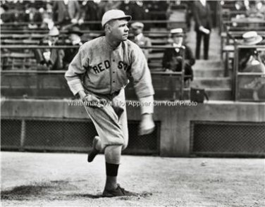 Babe Ruth Pitching Boston Red Sox Baseball Yankees Legend PhotoThe Great Bambino