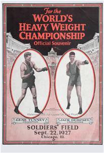 Fighters Jack Dempsey Gene Tunney Heavyweight Boxing Legends Greats Poster Photo