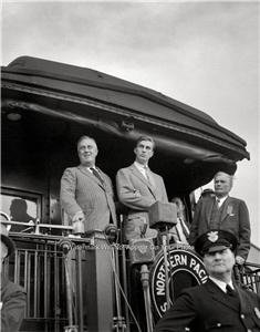 Democratic Party World War Two President Franklin D Roosevelt 1936 Train Photo