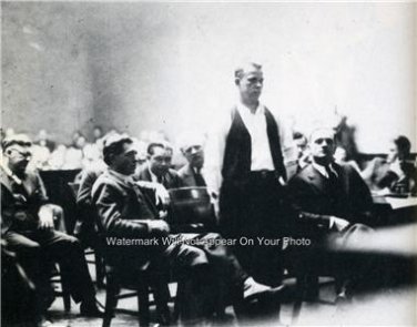 John Dillinger RARE Court Room Photo for Murder Special