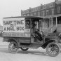 VINTAGE RARE UNITED STATES MAIL WAGON PHOTO 1916 MAILMAN POST OFFICE MAIL BOX