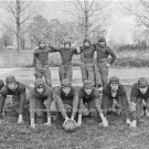 Vintage 1919 Ohio High School Football Players Leather Helmets Sports Bar Photo