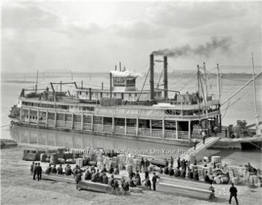 Ohio River Paddle Wheel Passenger Sternwheeler Steamboat Nautical Theme Photo