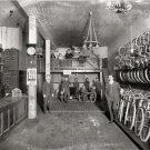 VINTAGE NOSTAGLIC LOOKING PHOTO ANTIQUE BICYCLE SHOP BIKE PARTS SALES REPAIR