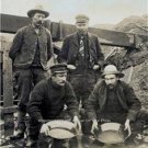 ALASKA GOLD RUSH MINING GOLD BULLION MINERS PANNING SILT PROSPECTING PHOTO 1800S