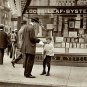 Vintage Old Time News Paper Boy 1905 New York City Sepia Tone Wall Art Photo