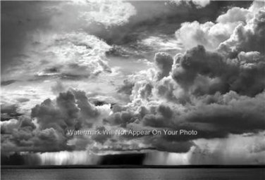Relaxing Photo Gift Idea Calm Still Waters Dark Clouds Wall Art Lobby Picture