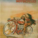 VINTAGE LOOKING INDIAN CHIEF SCOUT MOTORCYCLE COLOR POSTER PHOTO AMERICAN MADE