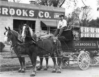 HORSE DRAWN PABST BLUE RIBBON BEER WAGON NOSTALGIC PHOTO BREWERY KEG ALCOHOL