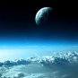 OUTER SPACE SHIP VIEW PHOTO CLOUDS PLANET EARTH BEAUTIFUL COLORS HOME PICTURES