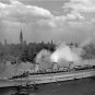 PHOTO QUEEN MARY SHIP STATUE OF LIBERTY NEW YORK CITY ELLIS ISLAND OCEAN LINER