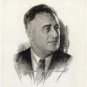 Democratic President Franklin D Roosevelt 1936 Campaign Re-Election Poster Photo