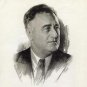 Democratic President Franklin D Roosevelt 1936 Campaign Re-Election Poster Photo