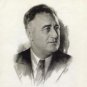 Democratic President Franklin D Roosevelt 1936 Campaign Re-Election Poster Photo