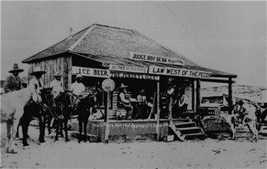 HANGING JUDGE ROY BEAN WILD WEST COWBOY JUSTICE PHOTO
