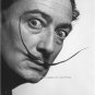 Salvador Dali B & W Close up Photo Spanish Artist