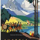 PHOTO TRAVEL POSTER THE REPUBLIC OF AUSTRIA VIENNA WIENER SCHNITZEL ALPINE ALPS