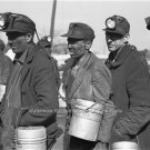 Coal Miners Off to Work Birmingham  Alabama 1937 Classic Hard Workers Photo