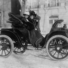 1907 CAR PHOTO NEW YORK CITH PHOTO LADIES TRANSPORTATION WINTER CONVERTABLE