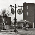Vintage Texaco Star Gas Station Havoline Oil Company Fisk Firestone Tires Photo