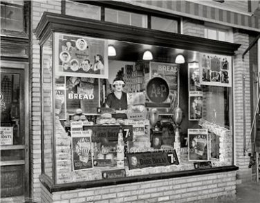 A&P 1924 Grocery Storefront Window Display Vintage Ads Collector Wall Art Photo