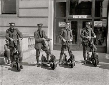 VINTAGE 1917 POST OFFICE PHOTO MAIL CARRIER MAILMAN UNITED STATES POSTAL SERVICE