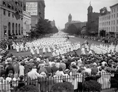 KKK Rallies Members Racial Protests Marches Washington D.C. Conical Hat Photo