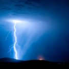 Lightning Storm at Night Stunning 13 by 19 Photograph
