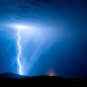 Lightning Storm at Night Stunning 13 by 19 Photograph