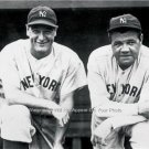 LOU GEHRIG  BABE RUTH YANKEE BASEBALL PHOTO