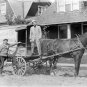 SHARP PHOTO HORSE DRAWN HOME DELIVERY WAGON NOSTALGIC 1914 GENERAL STORE GOODS