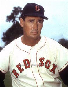 TED WILLIAMS BOSTON RED SOX BASEBALL HALL OF FAME SPLENDID SPLINTER COLOR PHOTO