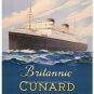 BRITANNIC BRITISH OCEAN LINER PASSENGER SHIP WWII CUNARD WHITE STAR LINE PHOTO