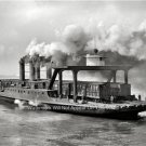 AMERICANA  DETROIT RAILROAD FERRY BOAT STEAMBOAT STEAMSHIPS RIVER PHOTO 1905