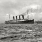 Famous RMS Lusitania 1908 Photo Cunard Line Passenger Steam Ship Hudson River