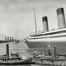 White Star line Famous Passenger Ship Olympic Maiden Voyage 1911 Lusitania Photo