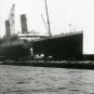 RMS TITANIC DOCK SIDE PHOTO 1912 TAKING ON GOODS WHITE STAR PASSENGER SHIP LINE