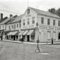 Vintage Main Street Virginia Automobile Amoco Texaco Gas Drug Seed Store Photo