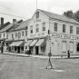 Vintage Main Street Virginia Automobile Amoco Texaco Gas Drug Seed Store Photo