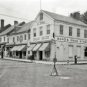 Vintage Main Street Virginia Automobile Amoco Texaco Gas Drug Seed Store Photo