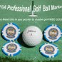 PGA PROFESSIONAL BLUE POKER CHIP GOLF BALL MARKERS COLLECTABLE GIFT ACCESSORIES