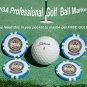 PGA PROFESSIONAL BLUE POKER CHIP GOLF BALL MARKERS COLLECTABLE GIFT ACCESSORIES