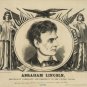 ABRAHAM LINCOLN REPUBLICAN POSTER PHOTO CANDIDATE FOR PRESIDENT UNITED STATES