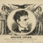 ABRAHAM LINCOLN REPUBLICAN POSTER PHOTO CANDIDATE FOR PRESIDENT UNITED STATES